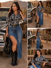 Cargar imagen en el visor de la galería, ✨ Blusa Vaquera La Toña Chic Western ✨