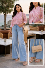 Cargar imagen en el visor de la galería, Blusa Rayada Resort