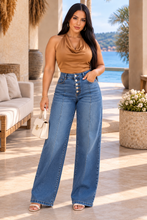 Cargar imagen en el visor de la galería, Jeans Botón | Wide Leg Premium