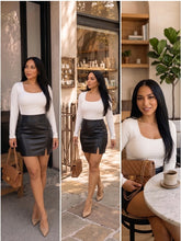 Cargar imagen en el visor de la galería, Mini Falda Vinil Chabela Chic