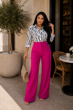 Cargar imagen en el visor de la galería, Pantalón Laura — Wide Leg Luxury Fit