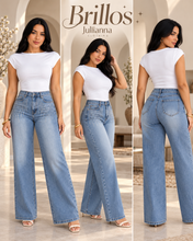 Cargar imagen en el visor de la galería, Jeans Brillos Stretch Cintura Premoldeada