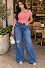 Cargar imagen en el visor de la galería, Jeans Alessia | Wide Leg Stretch Premium