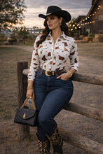 Cargar imagen en el visor de la galería, Blusa vaquera La Texana
