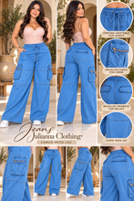 Cargar imagen en el visor de la galería, Jeans Mirelia Cargo Curvy | Wide Leg Premium
