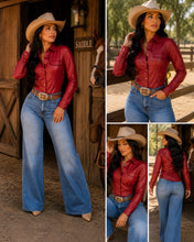 Cargar imagen en el visor de la galería, Camisa Leather Vinipiel Texas
