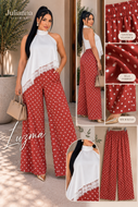Pantalón Luzma  de Lunares stilo Palazzo