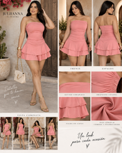 Cargar imagen en el visor de la galería, ✨ Vestido Capri Strapless con Short Integrado ✨
