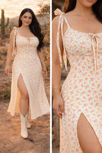 Cargar imagen en el visor de la galería, Vestido Zoe Floral Western Chic 🌸🤍
