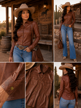 Cargar imagen en el visor de la galería, Camisa Leather Vinipiel Texas
