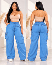 Cargar imagen en el visor de la galería, Jeans Mirelia Cargo Curvy | Wide Leg Premium
