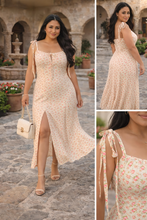 Cargar imagen en el visor de la galería, Vestido Zoe Floral Western Chic 🌸🤍
