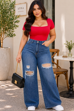 Cargar imagen en el visor de la galería, Jeans Samara Curvas | Wide Leg Premium
